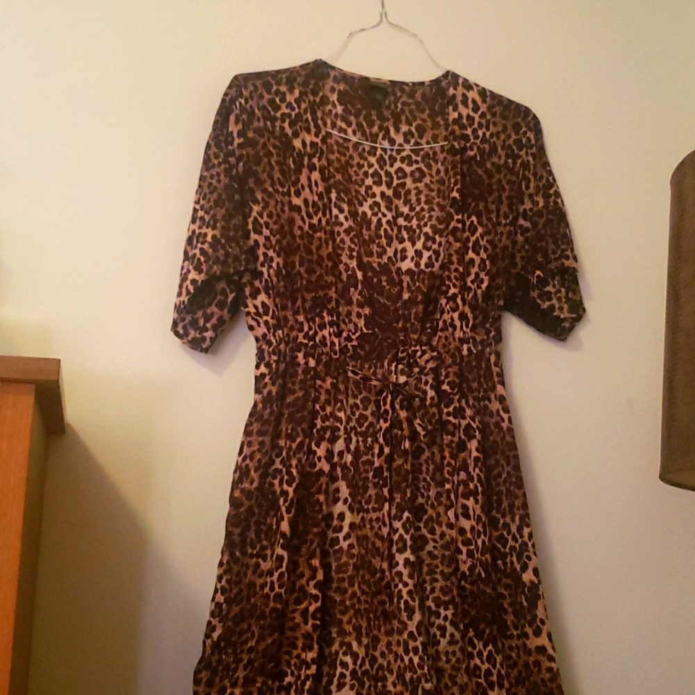 Wild Fable Leopard Print Robe Cover Up